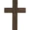 Ekena Millwork 12"W x 16"H x 1 1/2"D Vintage Farmhouse Cross, Barnwood Decor Collection, Pebble Grey DECR012X016X1500CRSPG - alternate 1